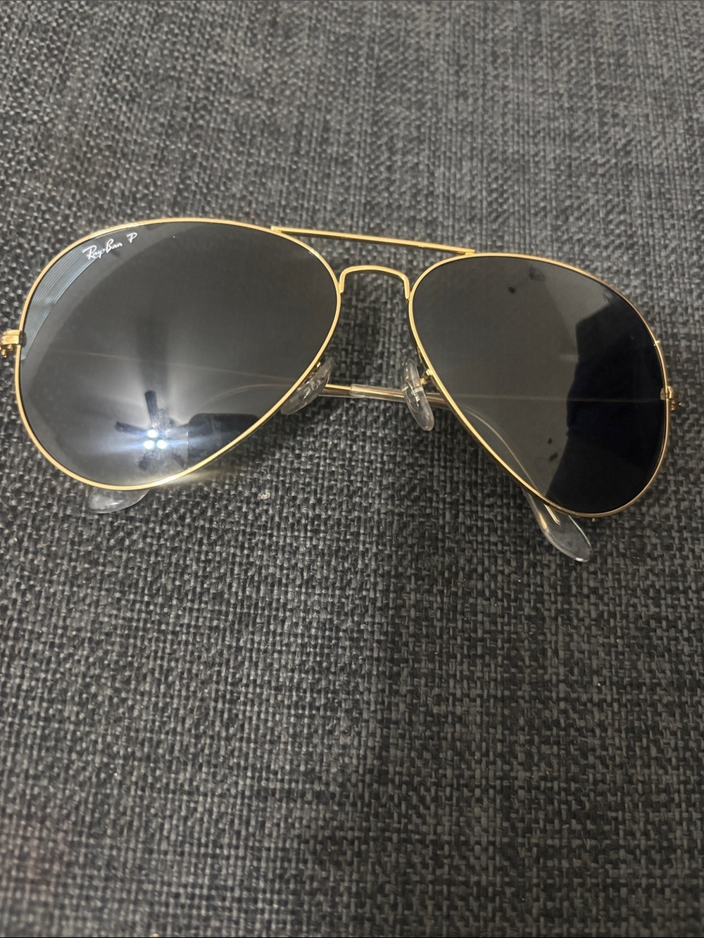 Ray-Ban Men’s Aviator Sunglasses - Gold Frame, Black Lenses